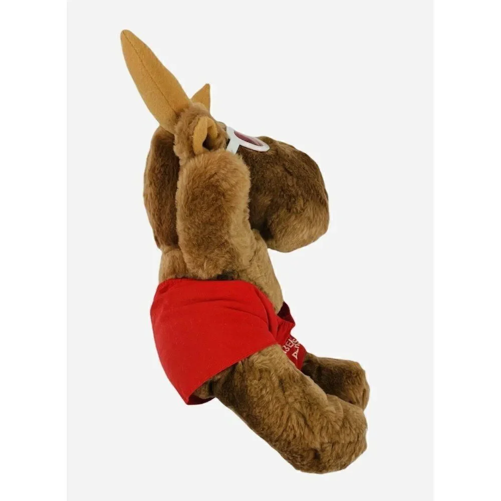 RARE Vtg 1988 Luv Bunch Moose Plush Mooseheart Red Ramblers Sunglasses Shorts